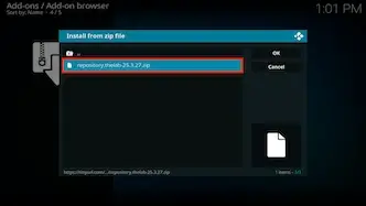 select the name of the repo