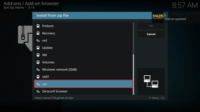 select the name of the repo