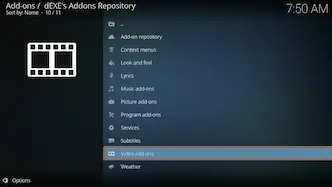 select video add-ons