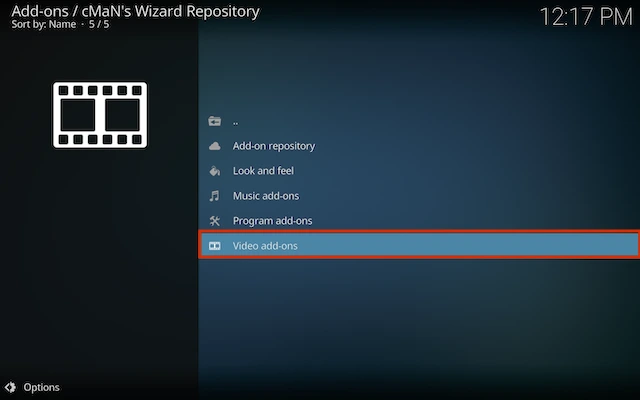 select video add-ons
