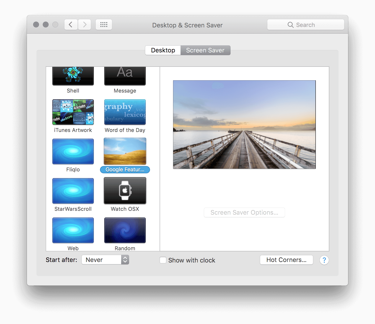 chromecast screensaver for mac