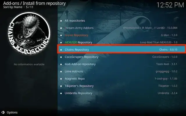 Select Chains repository