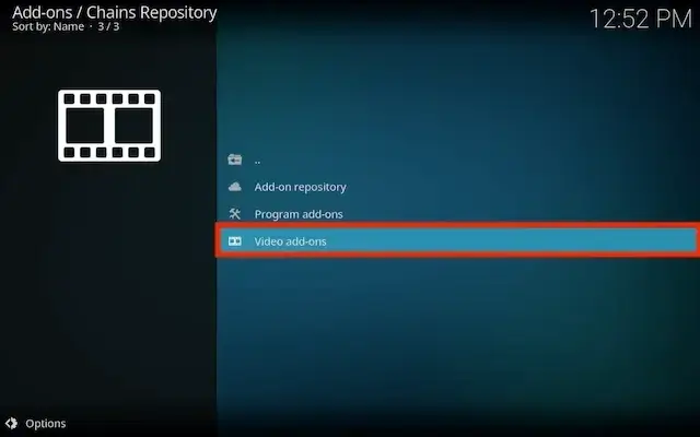 Select video add-ons