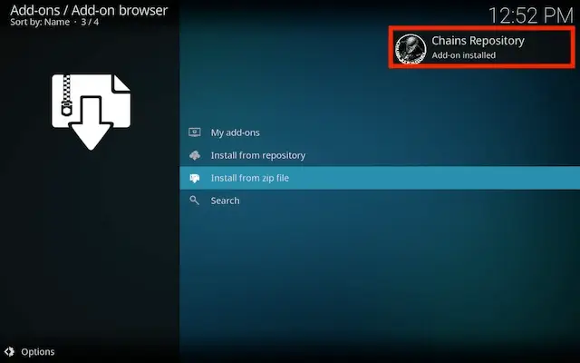 Wait for the Add-on enabled notification