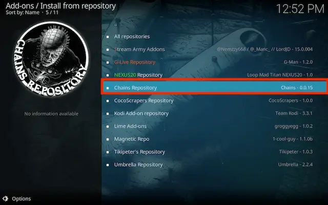 Select Chains repository
