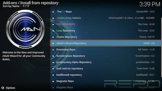 Select cMans Wizard Repository