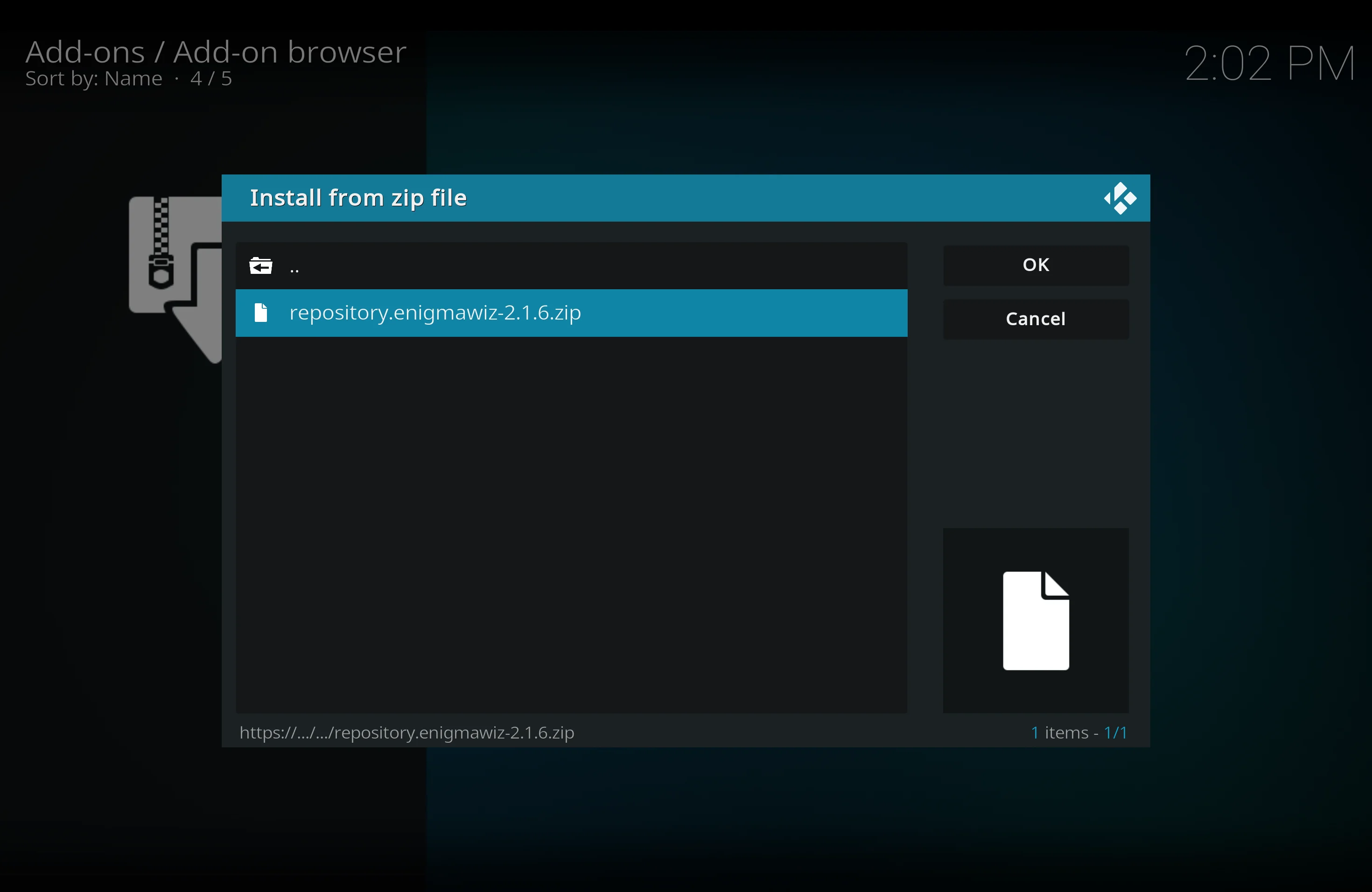 Select the repository you wish to install