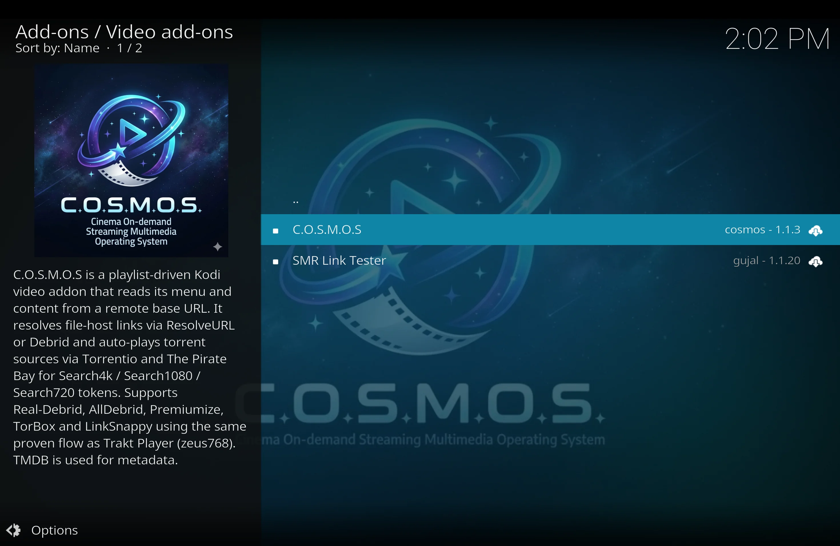 select COSMOS