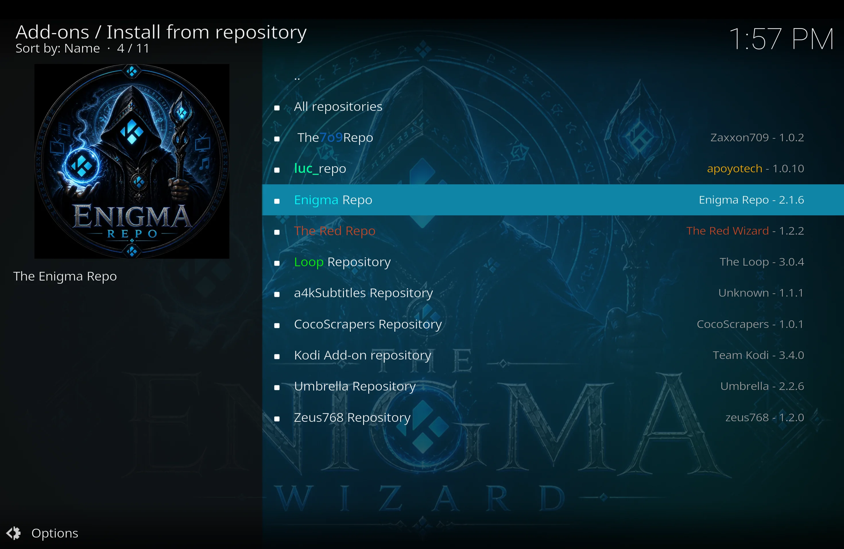 select Enigma Repository
