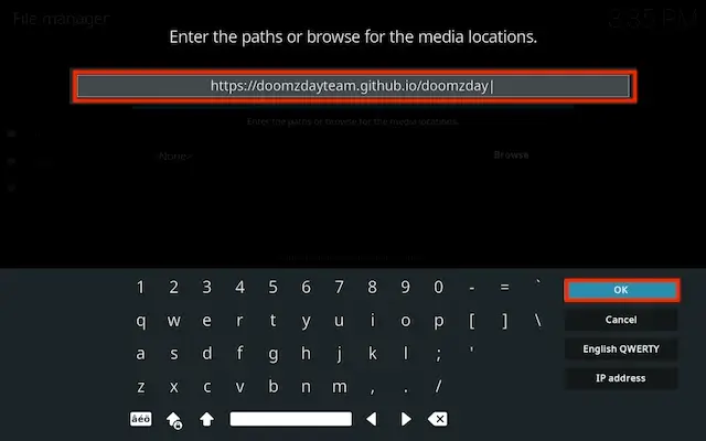 type the url for the source of the repo you are about to install