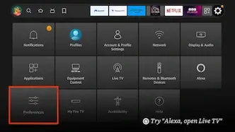 Select Preferences