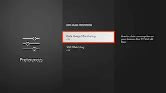 Turn off Data Usage Monitoring