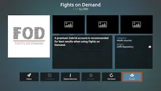Select Install NFL Rewind