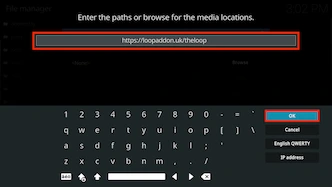 Type the repo url