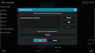 Select OK