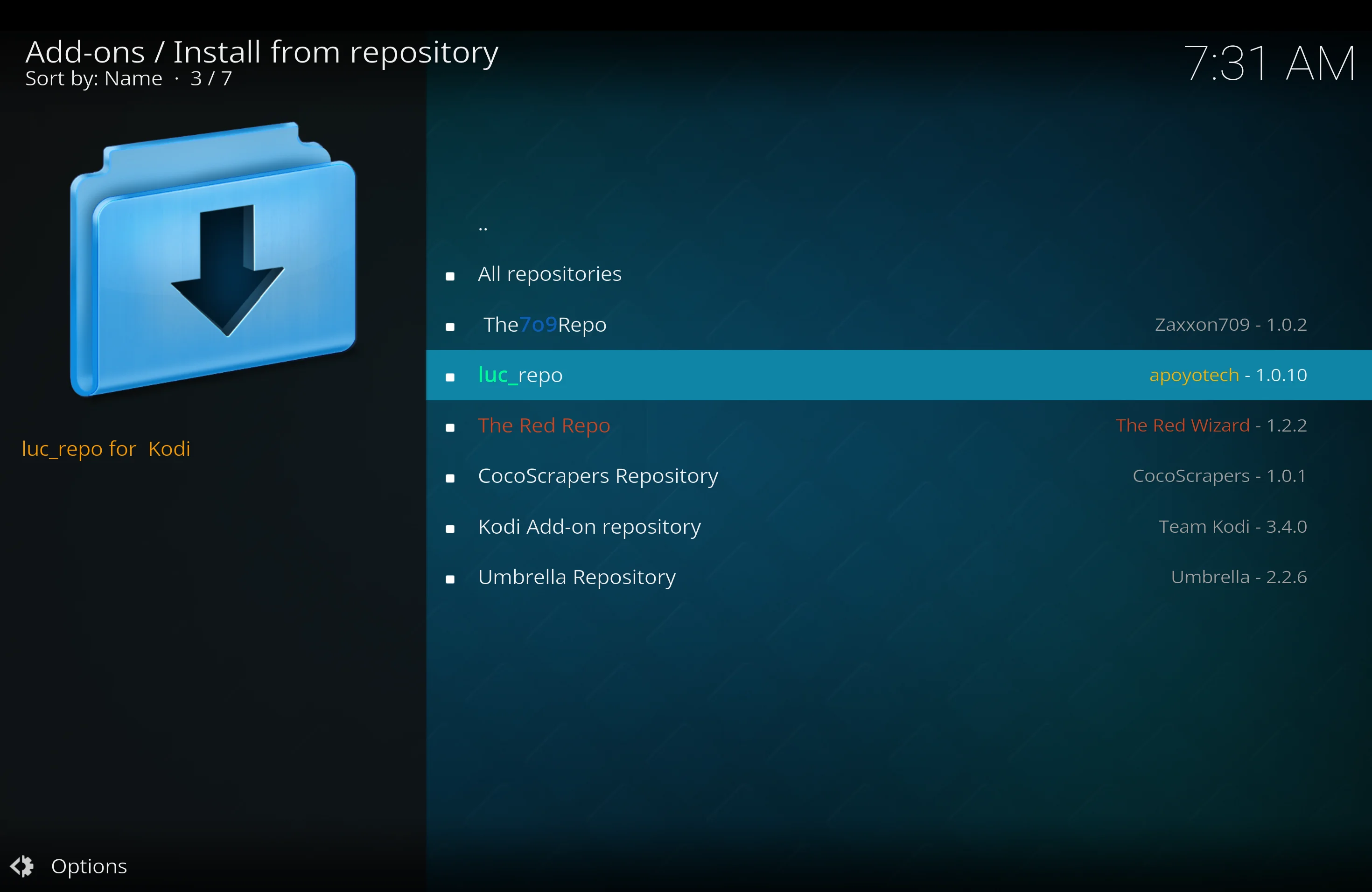 select Repository