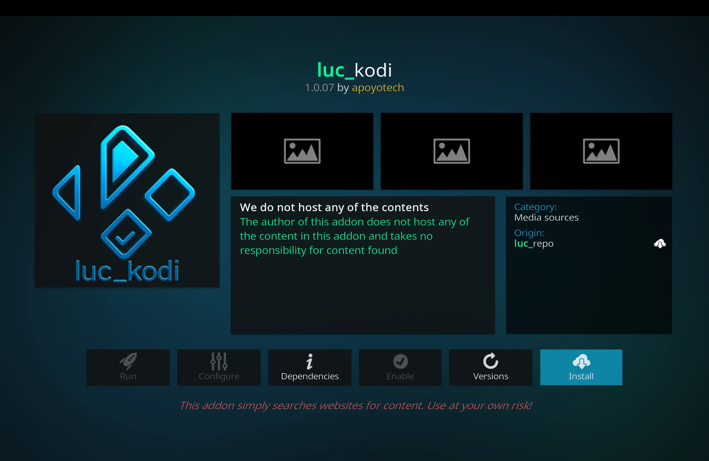 select install
