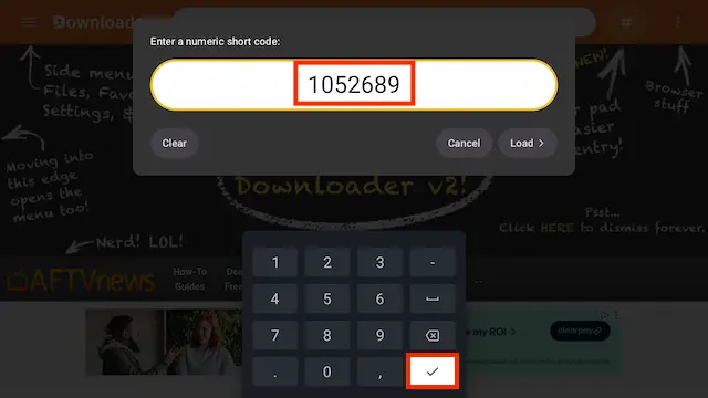 Enter the code needed for your download