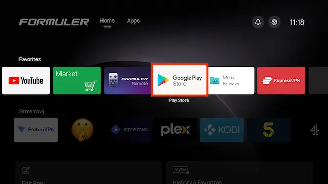 select Play Store