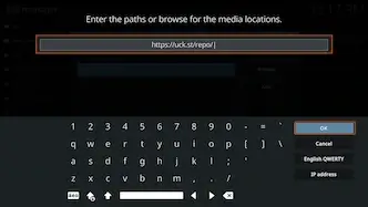 Enter the url of the repo
