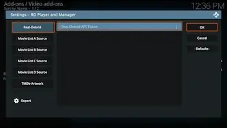Insert your API Token