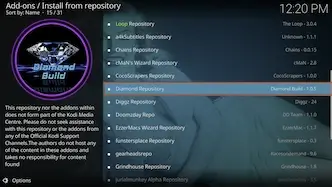 Select the Diamond Repo