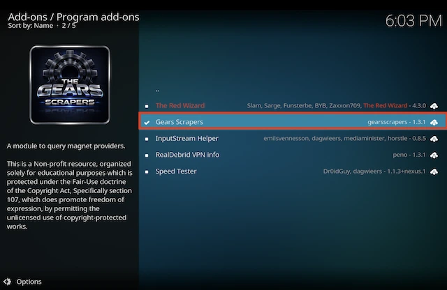 select install