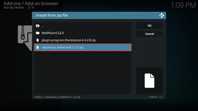 Select the repository you wish to install