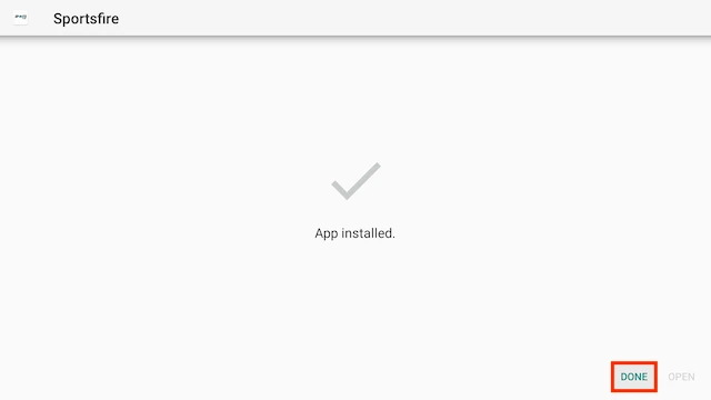 Install SportsFire for Firestick: Sportsfire Downloader Code