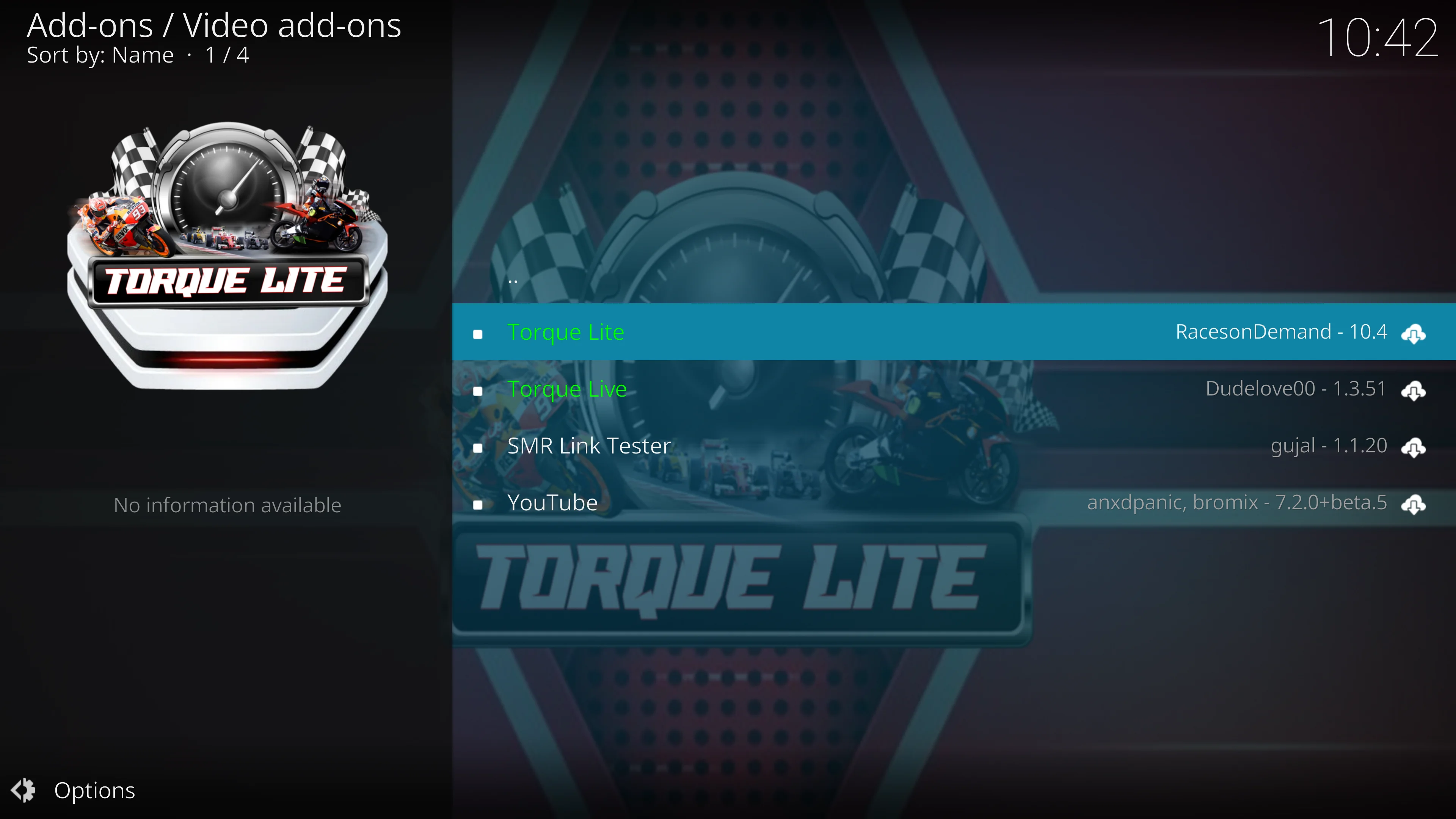 Select video add-ons