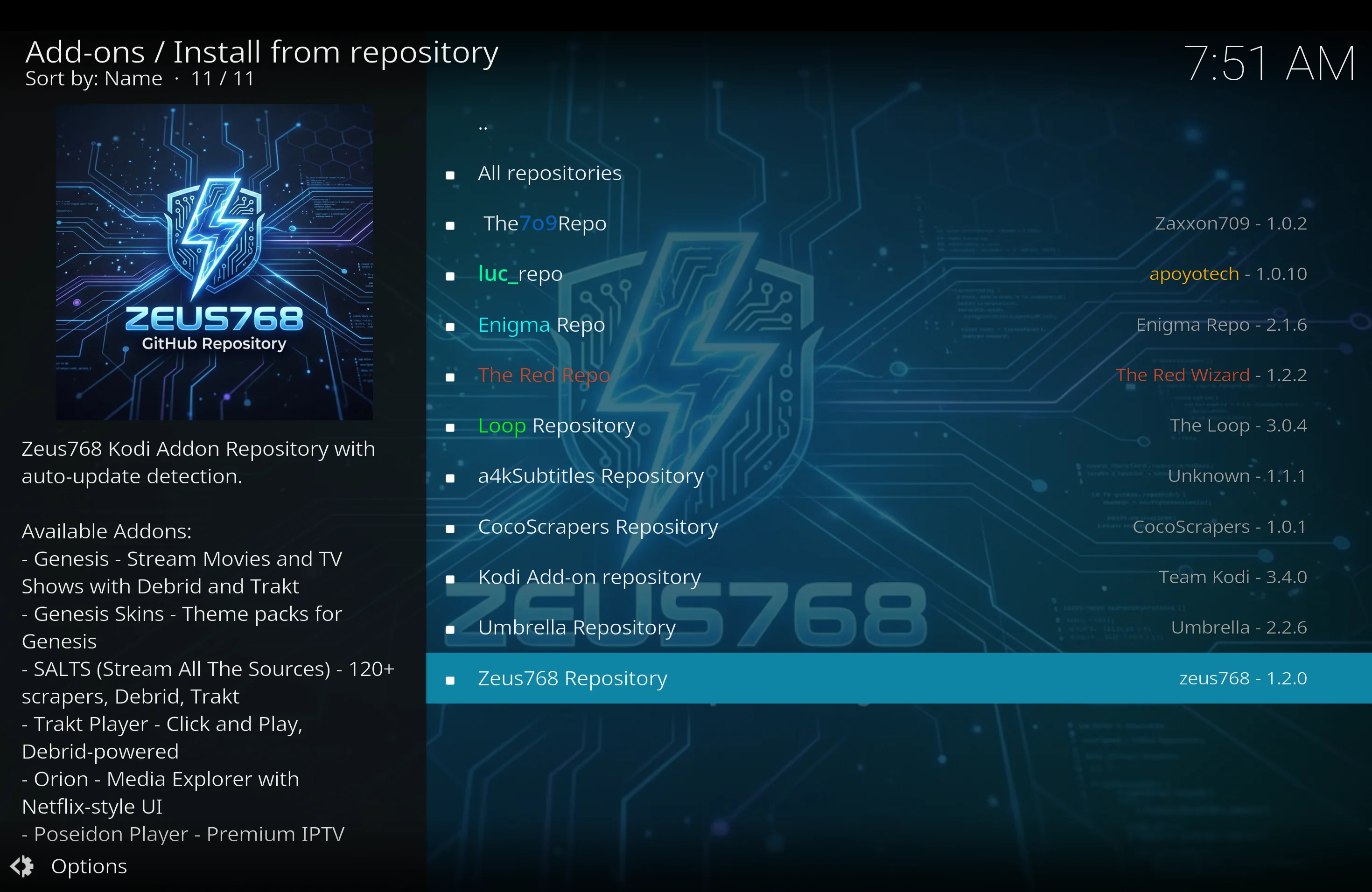 select Zeus768 Repository